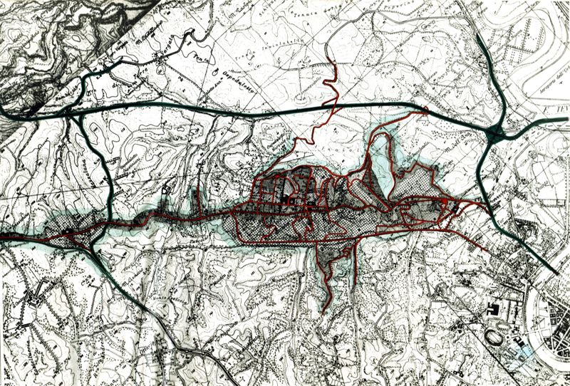 Piano Particolareggiato, carta geografica