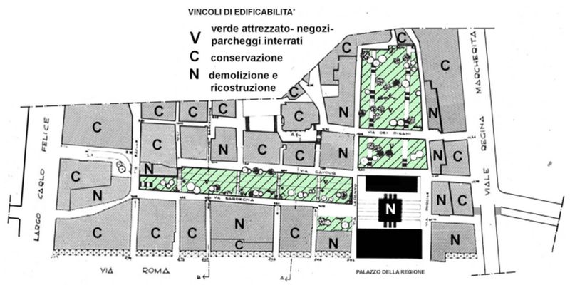 Planimetria con vincoli di edificabilità