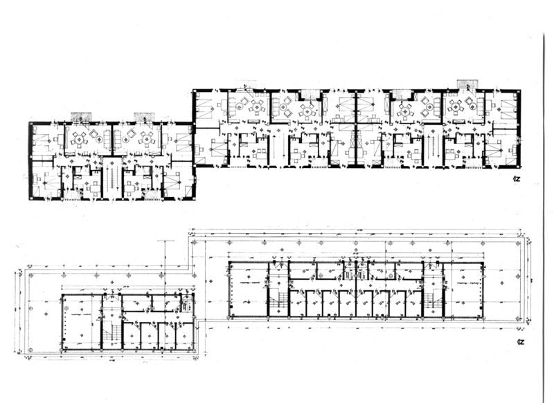 Edifici in linea. Piante