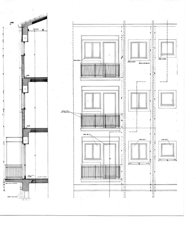 Edifici in linea. Finestre