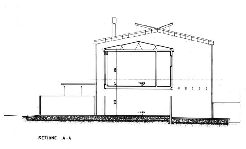 Edifici a schiera. sezione  A-A