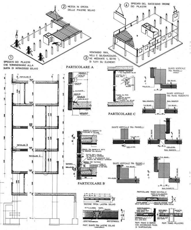 Sistema costruttivo edificio a corte