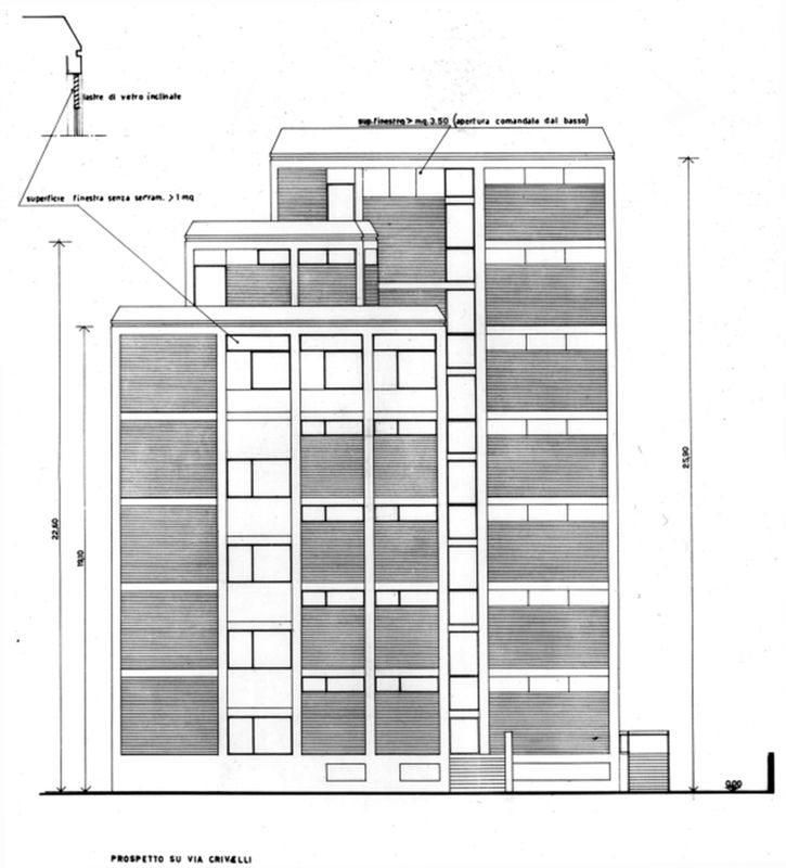 Prospetto su via Crivelli