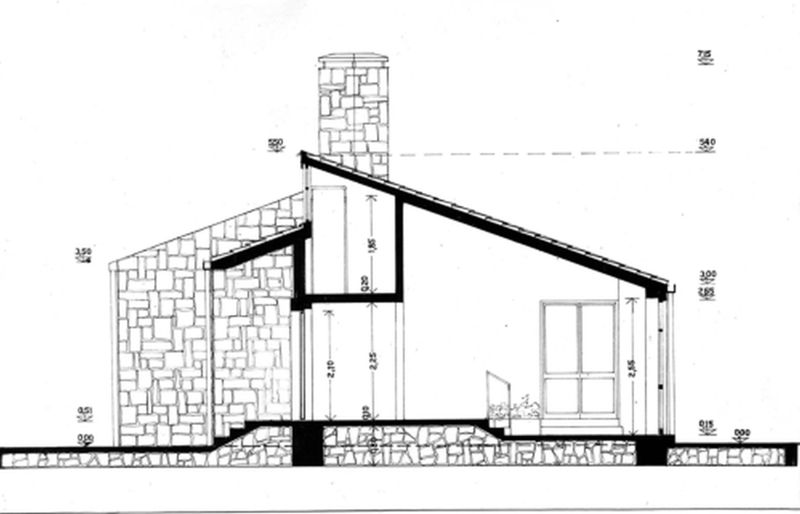 Villetta A: sezione