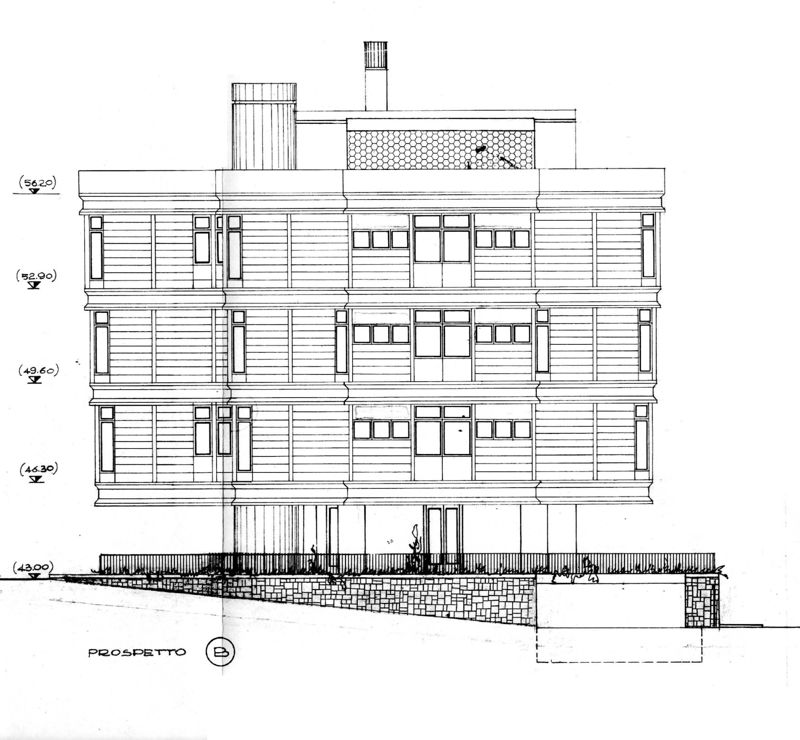 Prospetto  corpo di fabbrica A