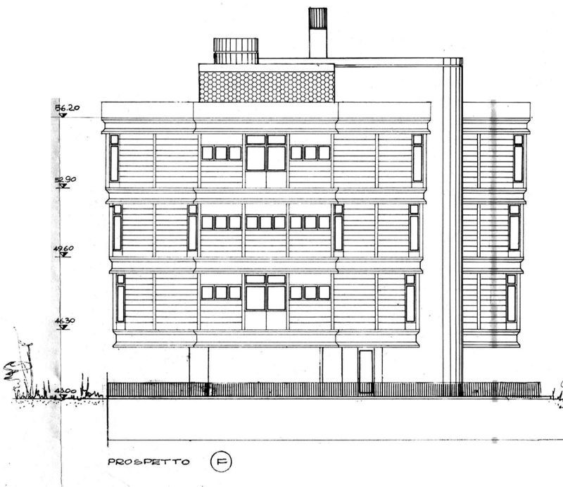 Prospetto  corpo di fabbrica B