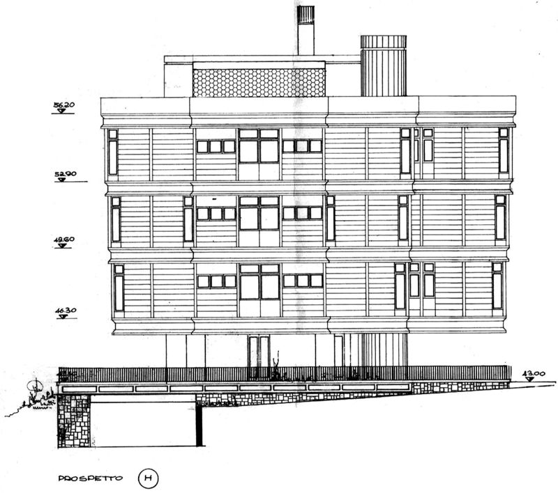 Prospetto  corpo di fabbrica B