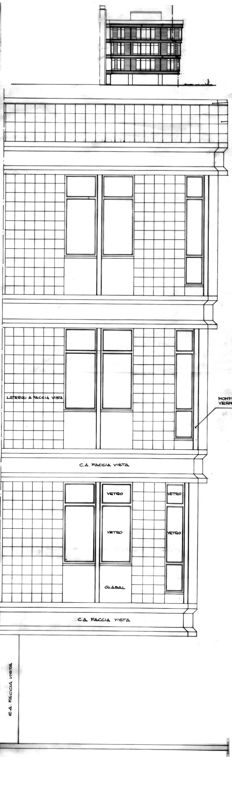 Prospetto - particolare soluzione in cemento armato