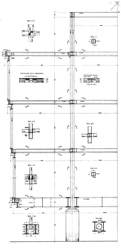 Sezione - particolare soluzione in acciaio