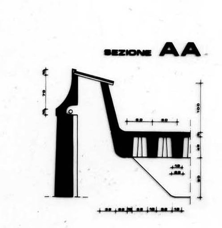 Particolare copertura, sezione AA