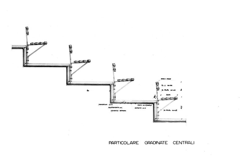 Dettagli costruttivi: gradinate centrali