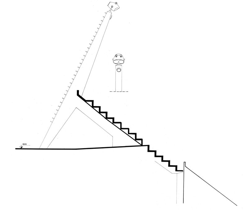 Cavalletto per illuminazione piste