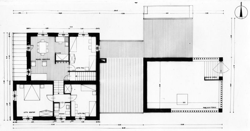 Progetto 1. Pianta piano primo