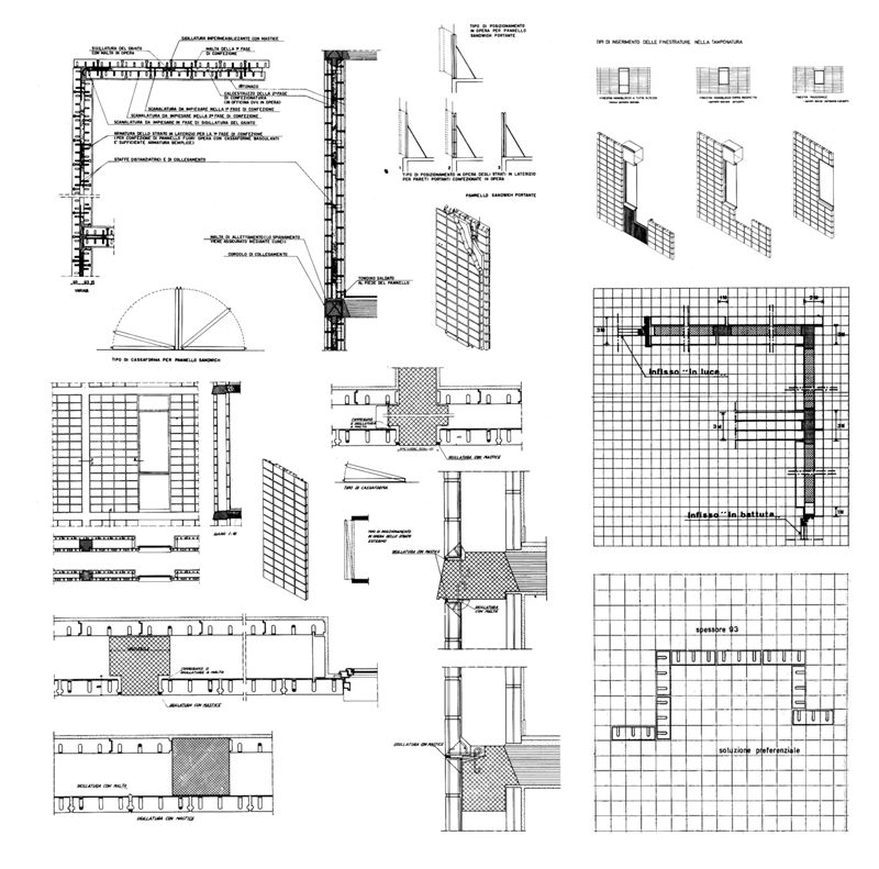 Applicazione dei pannelli a livello cantieristico