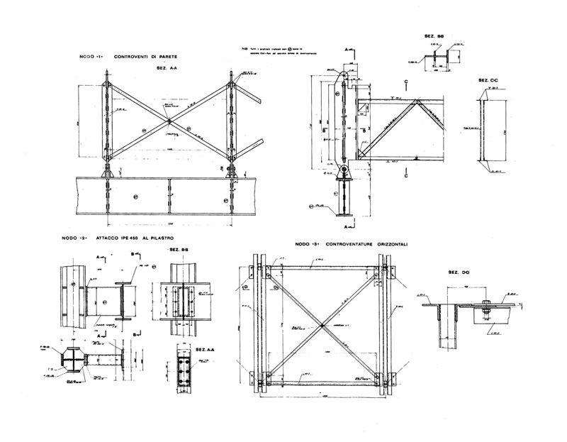 Progetto es. del settore E - Strutture. Particolare nodi