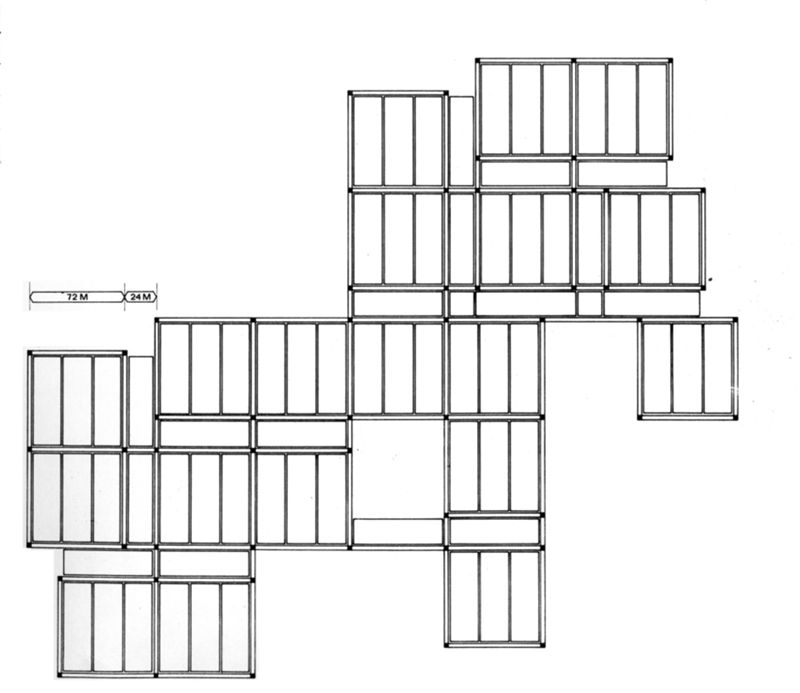 Primary school. Modello compatto. 10 aule - 1 piano. Pianta modulare