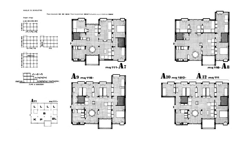 Alloggi tipo. A7-A12