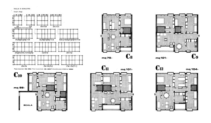 Alloggi tipo. C8-C12