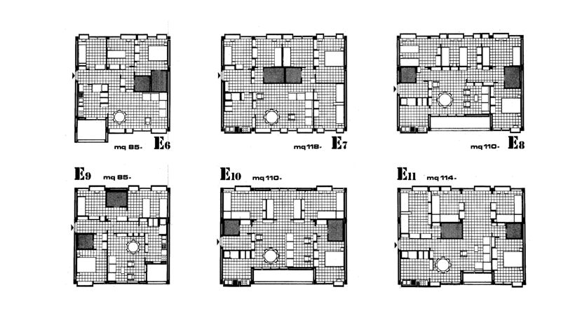 Alloggi tipo. E6-E11