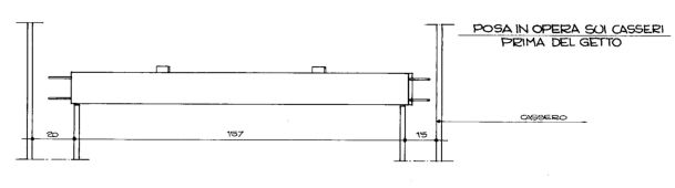 Progetto esecutivo zona operativa. Scala principale, dettagli costruttivi gradino