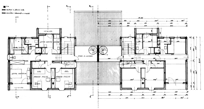 Pianta piano secondo