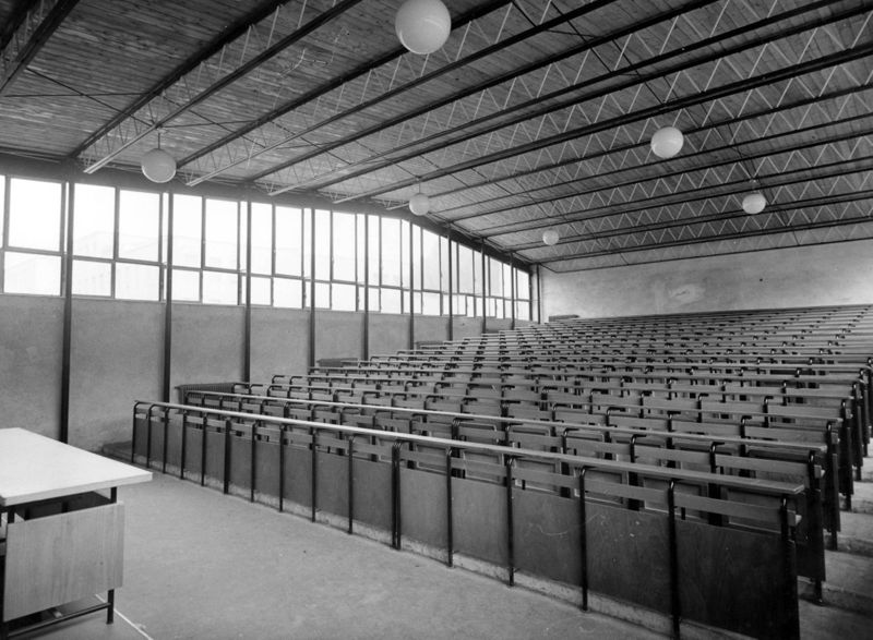 Vista realizzazione "grandi aule", interno